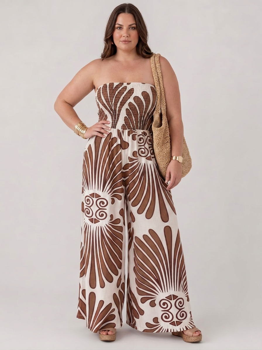 Dilys | Strapless Flowing Silhouette Maxi Dress