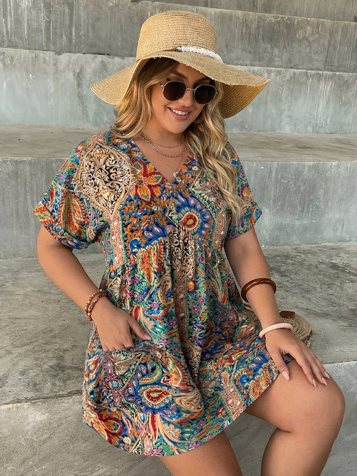 Odette | Tropische Boheemse Jumpsuit
