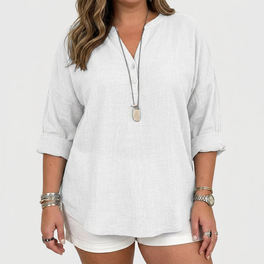 Katya | Vloeiende Elegante Strandshirt