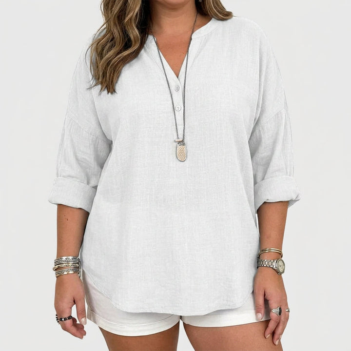 Katya | Vloeiende Elegante Strandshirt
