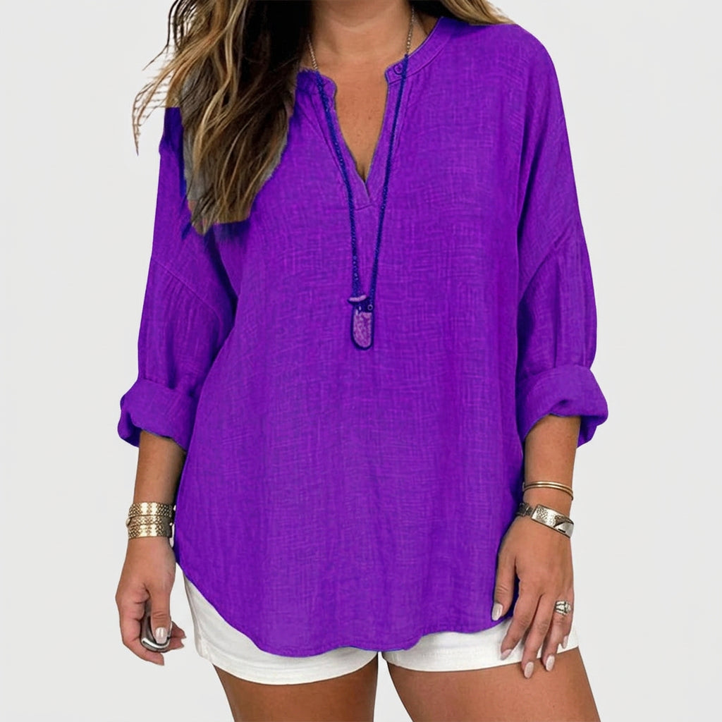 Katya | Vloeiende Elegante Strandshirt