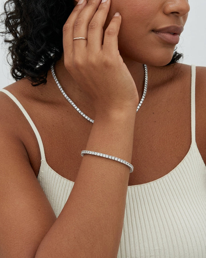 Tegan armband | Wit Goud