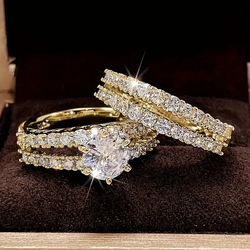 Celestine Radiance Ring Set | Goud