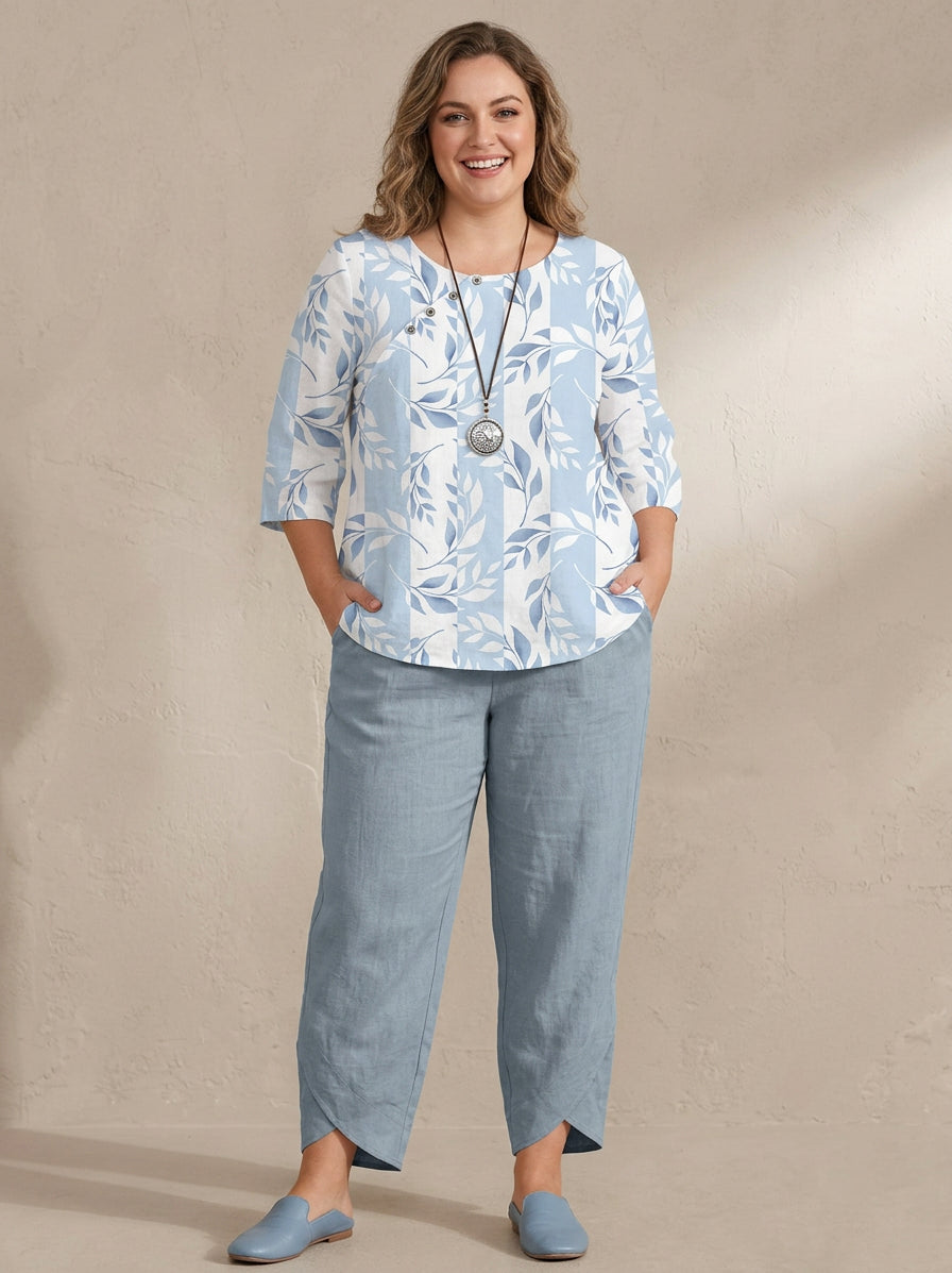 Birdie Geprinte Set: Moeiteloze Dagelijkse Comfort