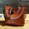 Katya - Vintage Leren Schoudertas