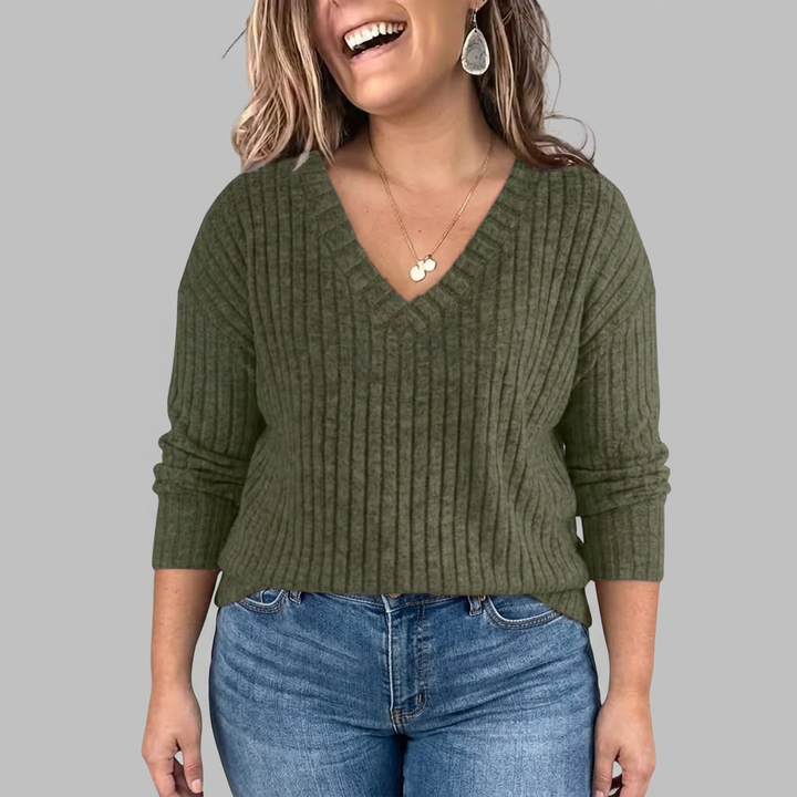 Opaline | V-Hals Lange Mouwen Top