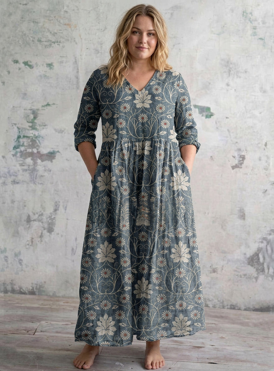 Adair | Vintage Vine Maxi Jurk