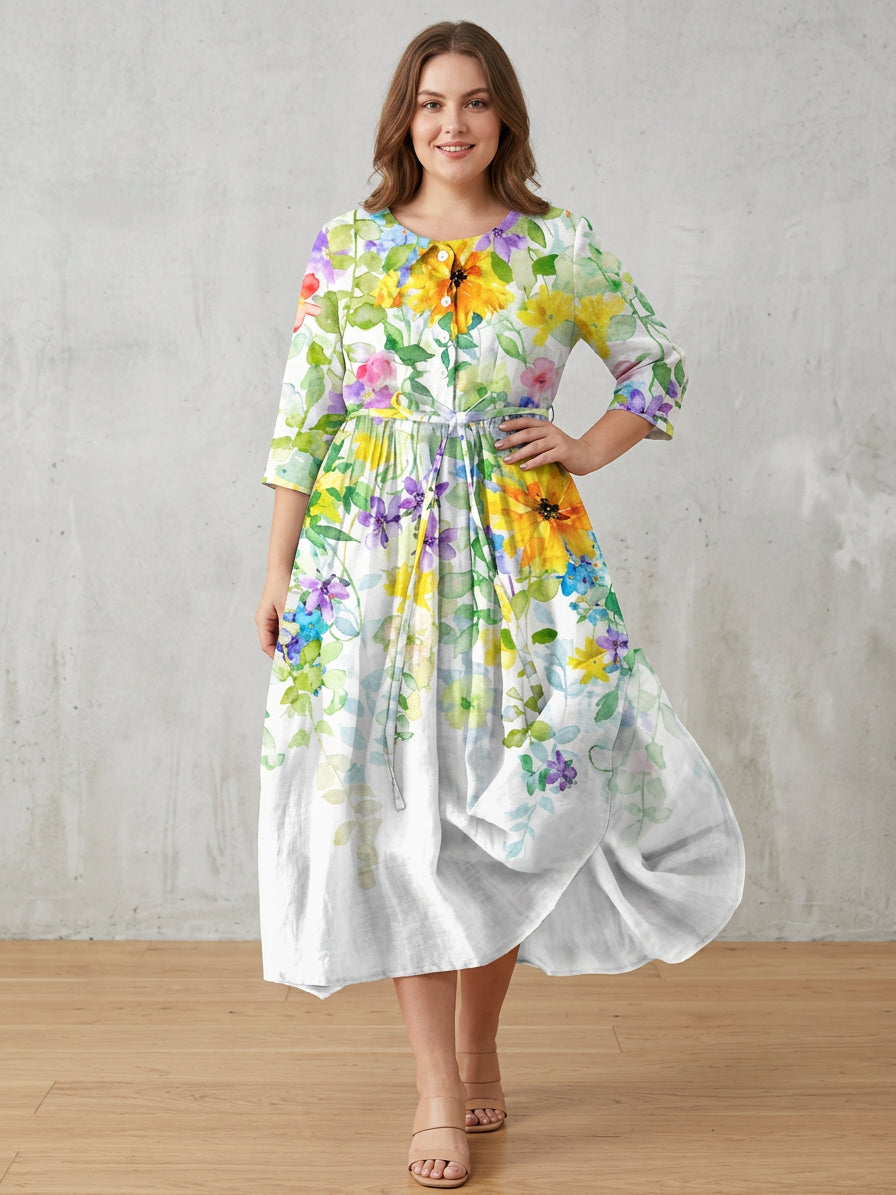 Esmé | Bloemenbries Jurk