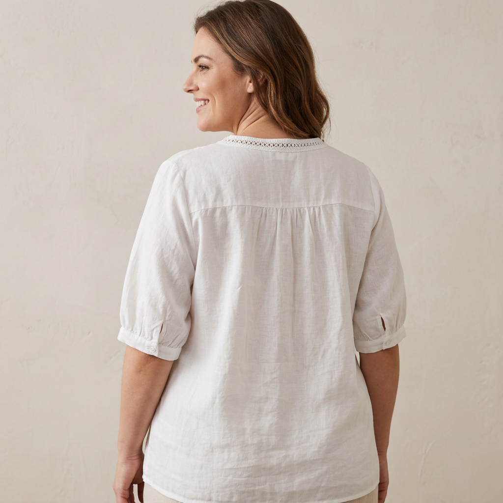 Fauna - Pure Katoenen Geborduurd Comfortabel Top