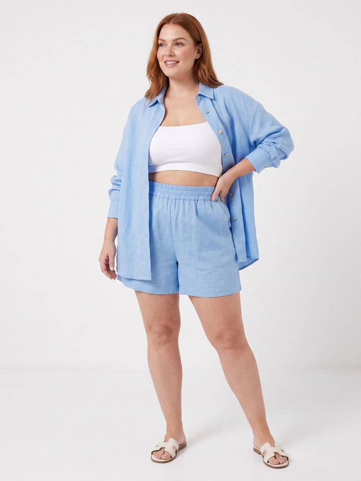 Clover | Kort Camisole en Brede Pantalon Set