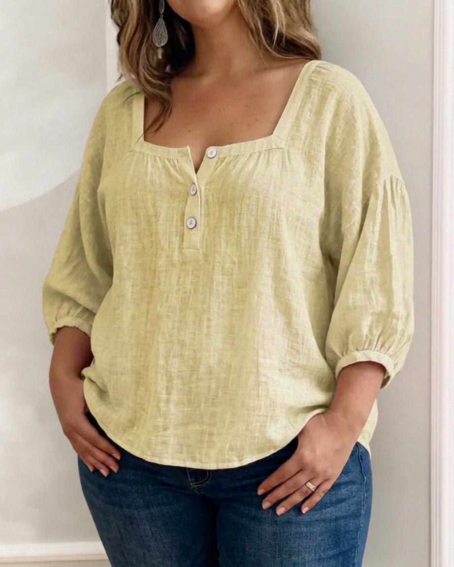 Sigrid | Blouse met Pofmouwen