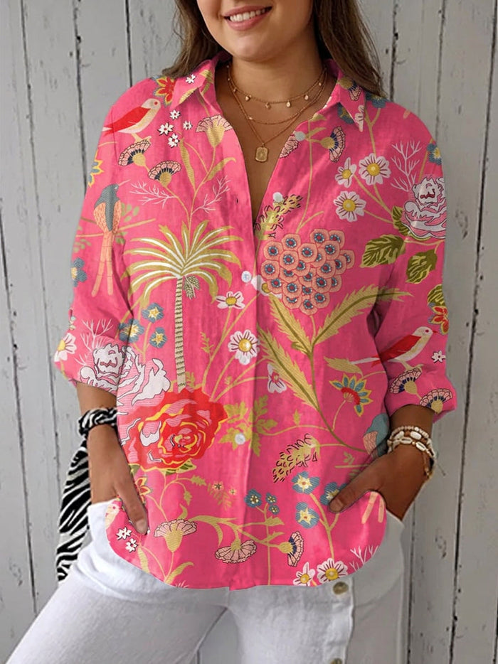 Junia - Tropische Bloemenblouse