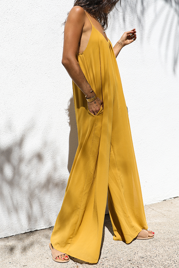 Anneliese - Klassieke Silhouette Met Zakjes Jumpsuit