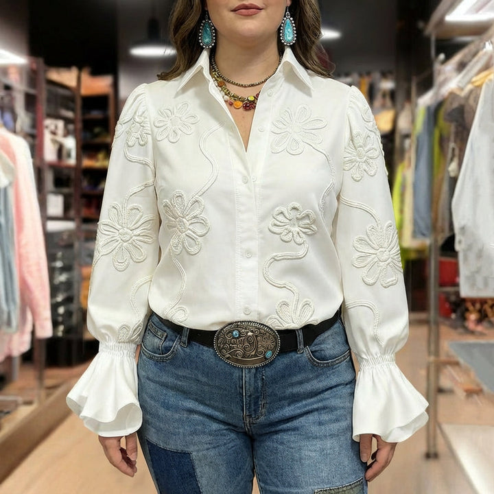 Casual Bloemenprint Shirt