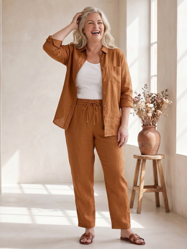 Paloma | Langsleeve Shirt Tapered Broek Set