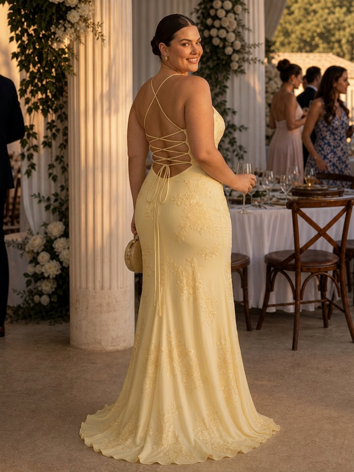 Clover | Spaghetti Band Corset Bovenstuk Maxi Jurk