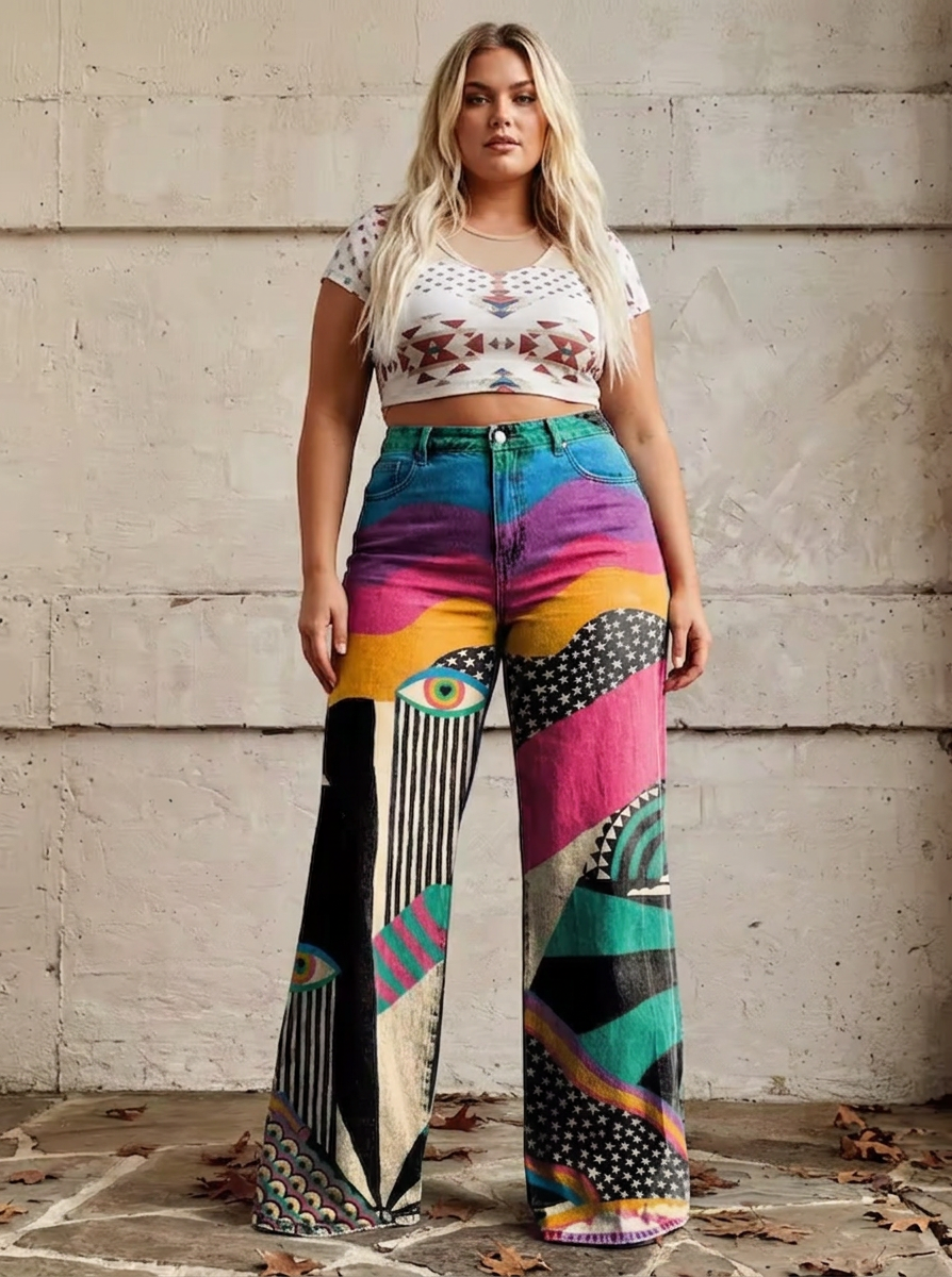 Evadne - Flared Broek Boho Chic