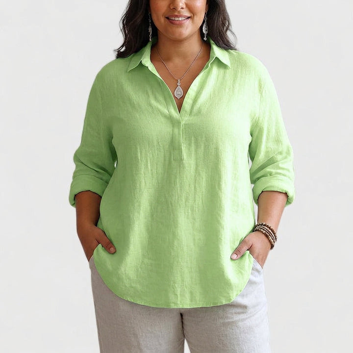 Aisha | Comfortabele Linnen Blouse