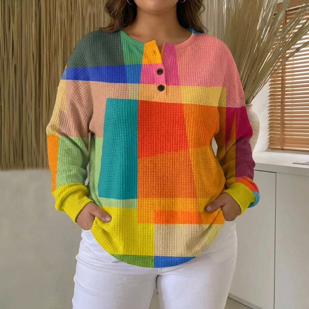 Vintage Gekleurd Sweatshirt