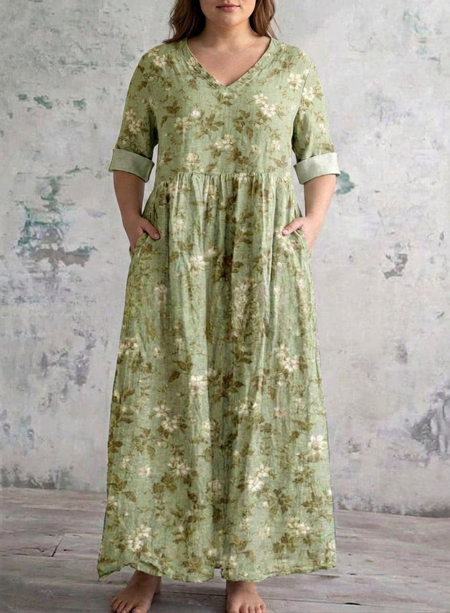 Theodora | Salie Weide Maxi Jurk