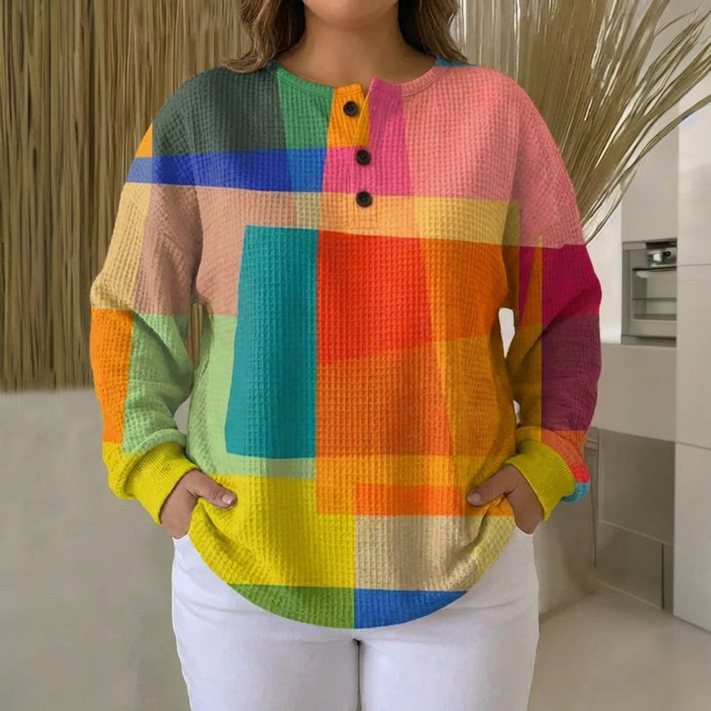 Vintage Gekleurd Sweatshirt