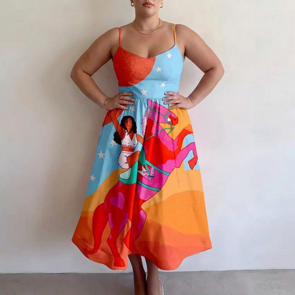 Signy | Sunset Muse Midi Jurk
