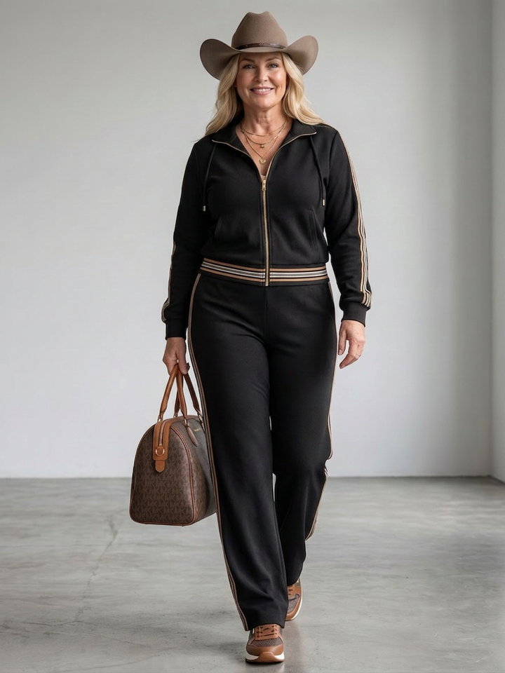 Alba | Zip Front Fitted Waist Jumpsuit
