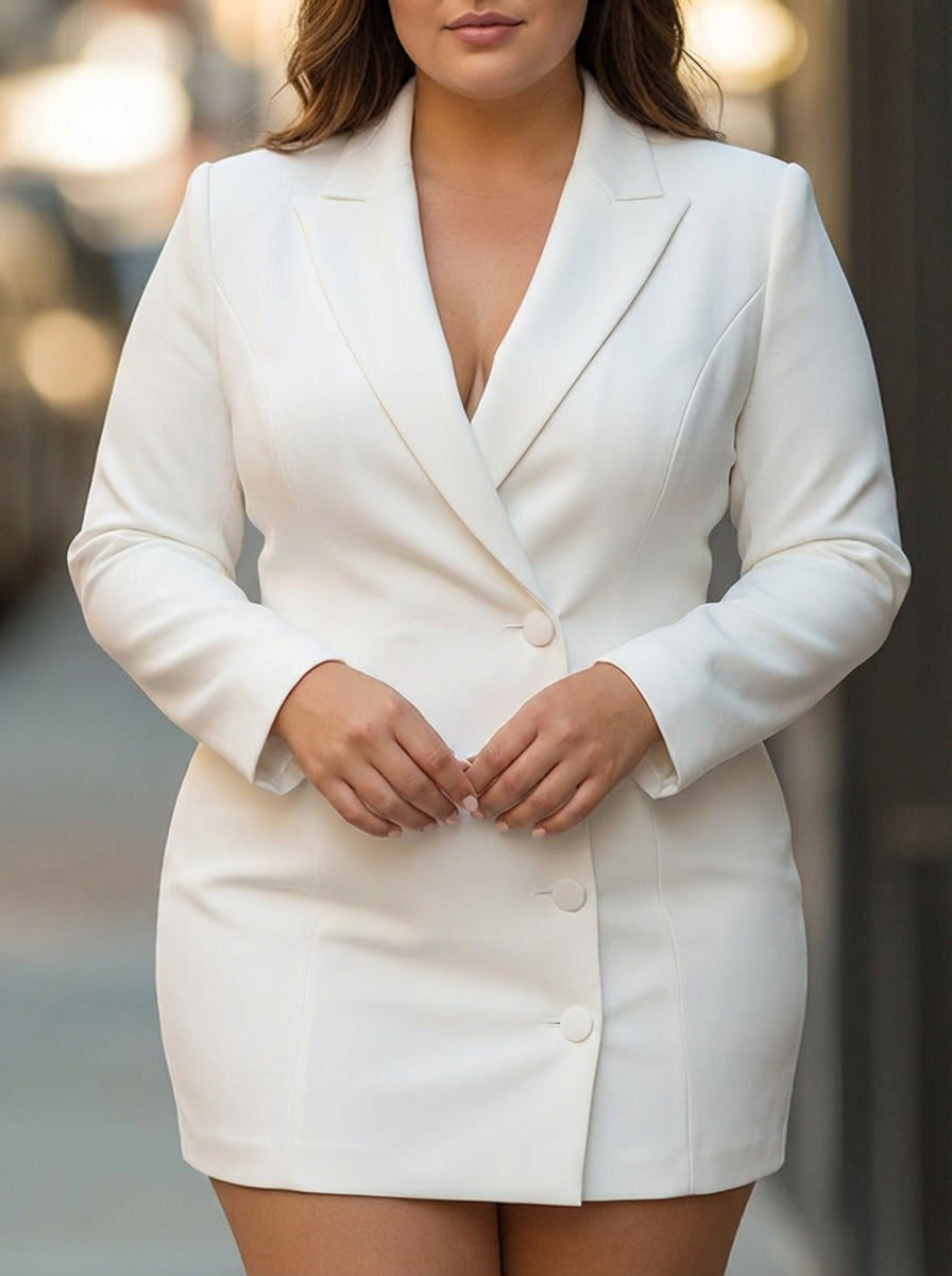 Ines | Elegante Op Maat Gemaakte Midi Jurk
