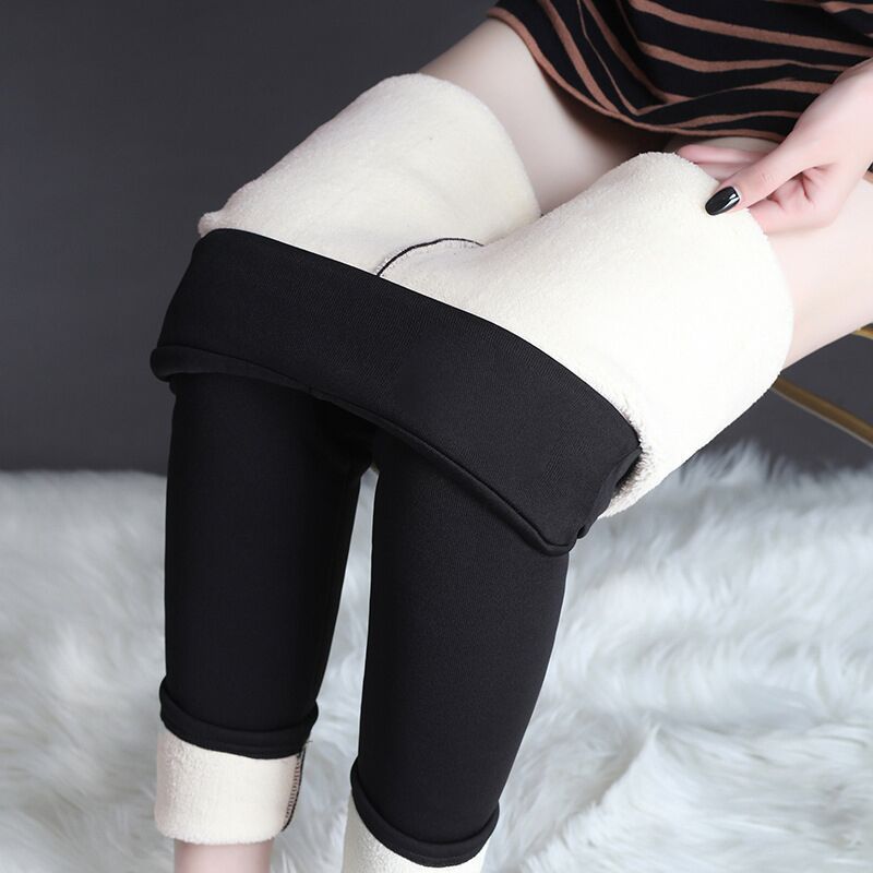 Dikke gevoerde thermo legging met hoge taille