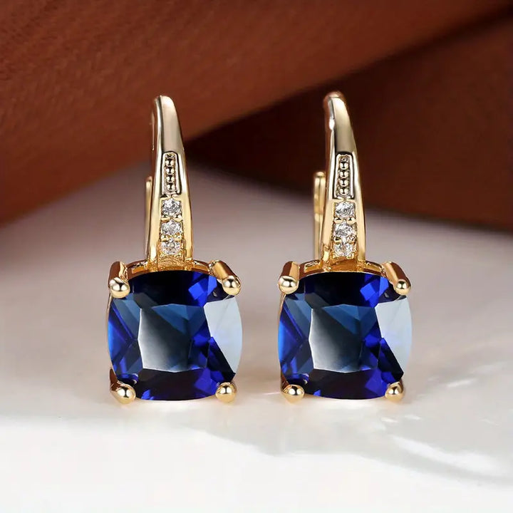 Amity Stone Hoepel Oorbellen | Goud