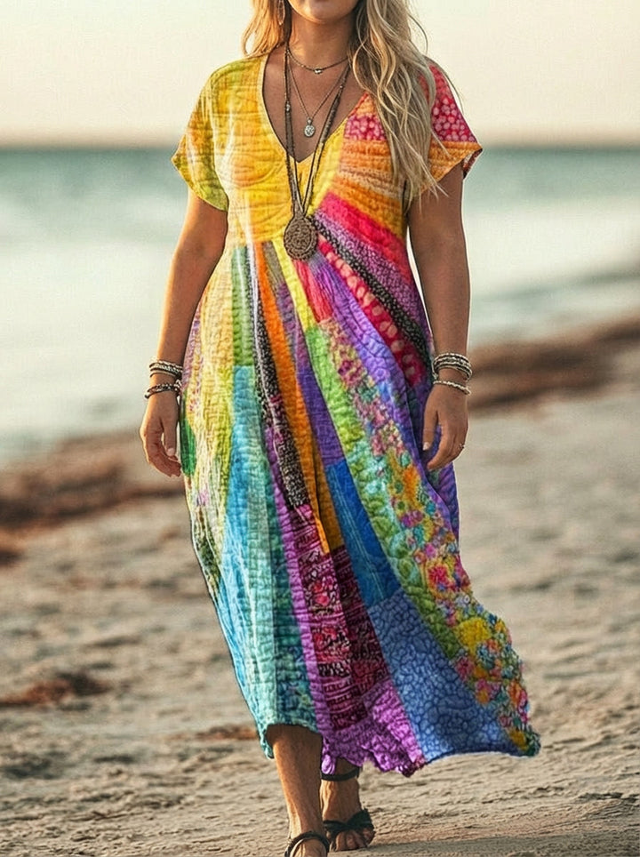 Bohemian Zonne Ontwerp Jurk