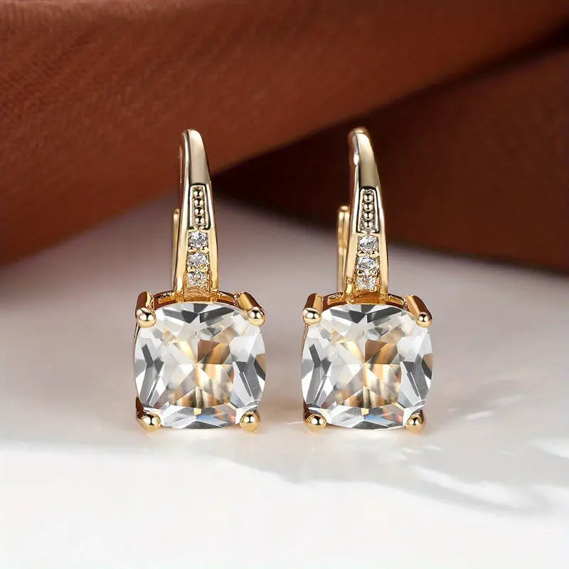 Amity Stone Hoepel Oorbellen | Goud