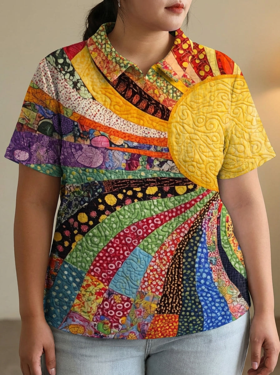 Arabella | Zonnige Patchwork Shirt