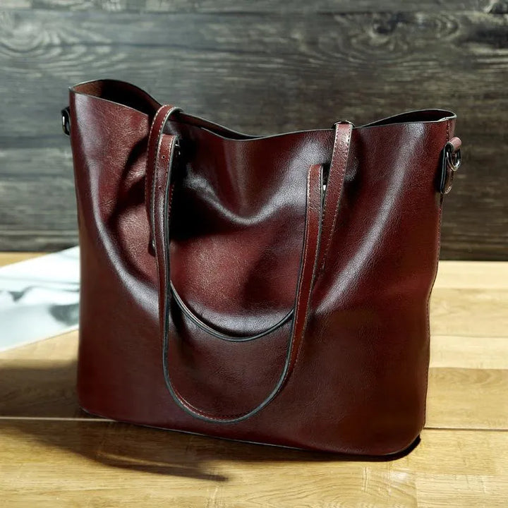 Katya - Vintage Leren Schoudertas