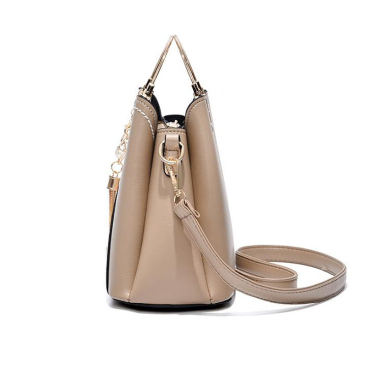 Colour block handtas met hartje