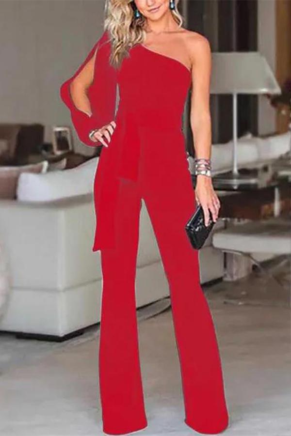Marlow - Menodress Koude Een-Schouder Jumpsuit