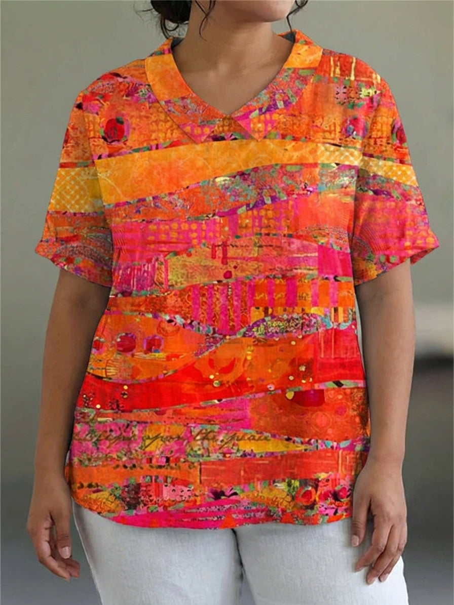 Sora | Abstracte Print Shirt