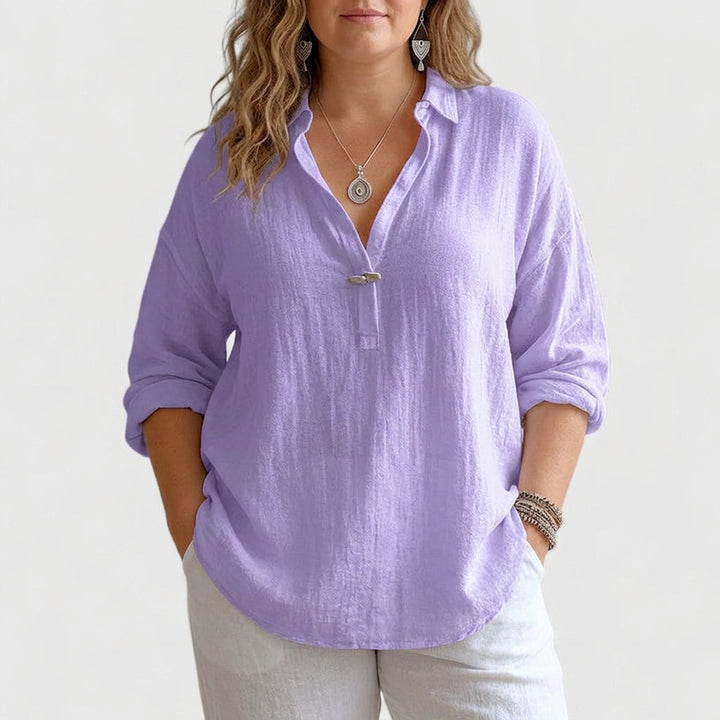 Aisha | Comfortabele Linnen Blouse