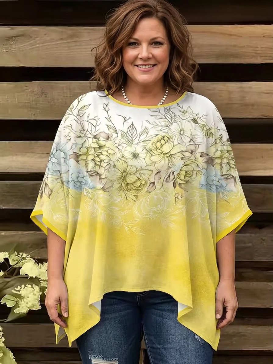 Alba | Vintage Bohemian Bloemenprint Dames T-Shirt