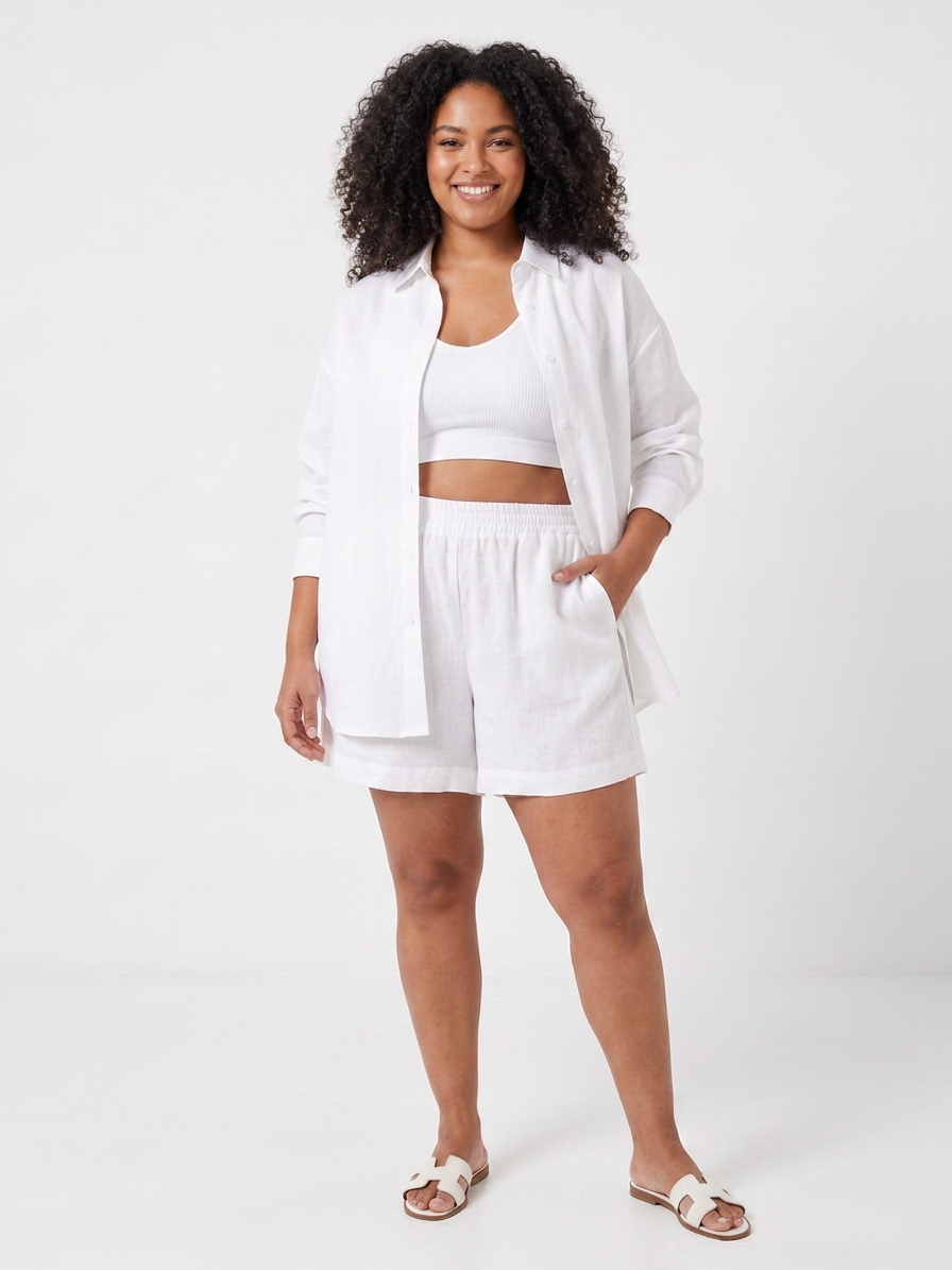 Clover | Kort Camisole en Brede Pantalon Set