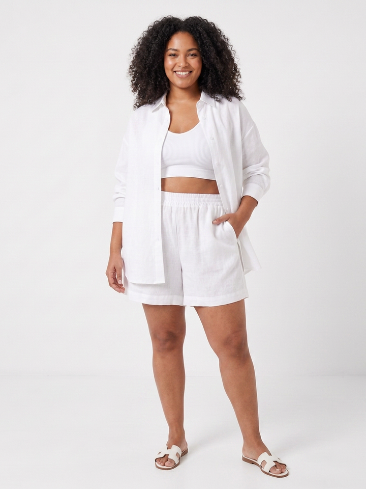Clover | Kort Camisole en Brede Pantalon Set