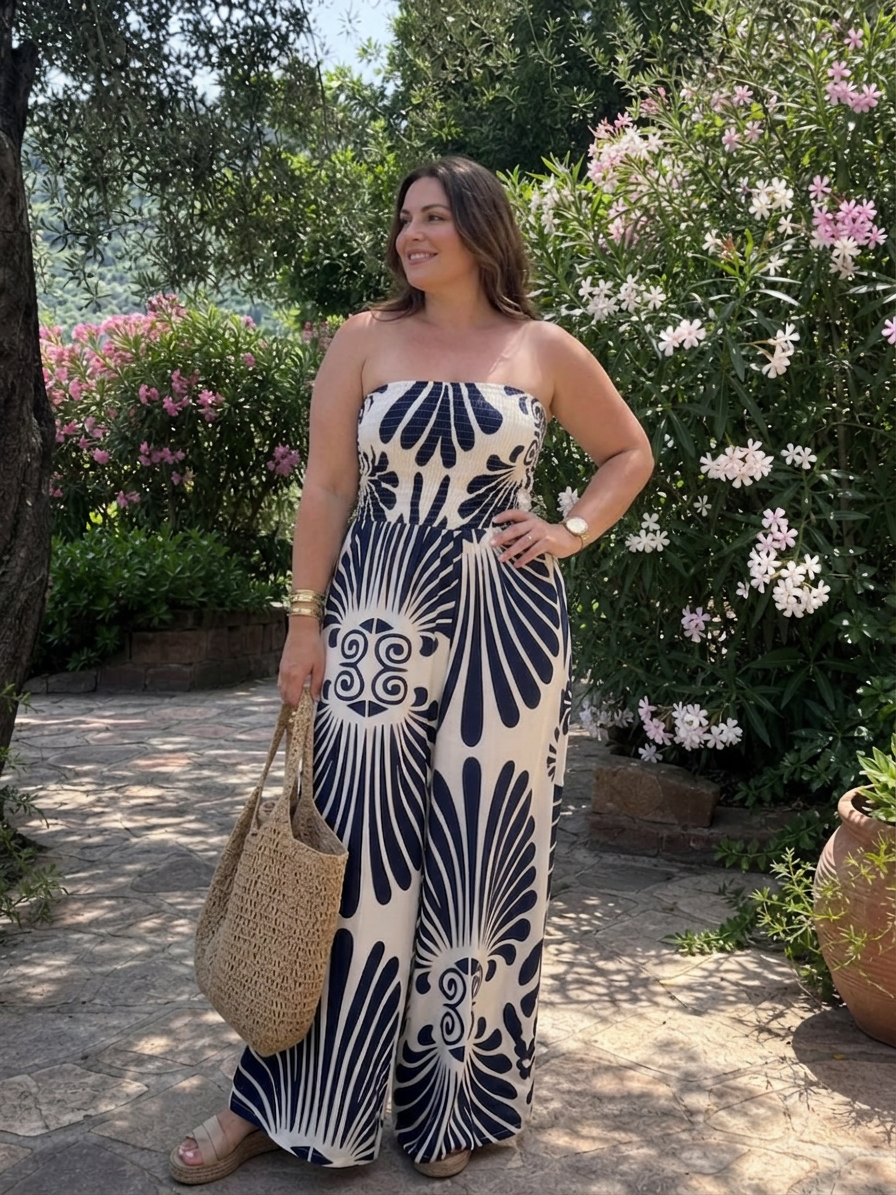 Dilys | Strapless Flowing Silhouette Maxi Dress