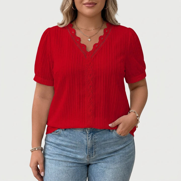 Cecily | Elegante V-Hals Blouse