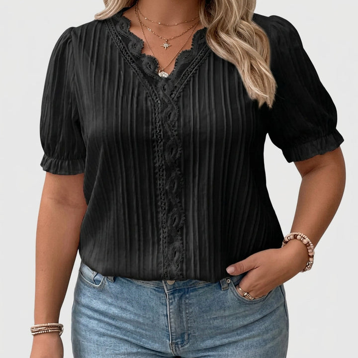 Cecily | Elegante V-Hals Blouse