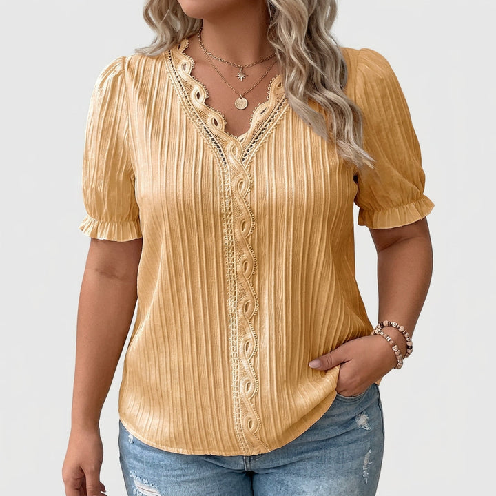 Cecily | Elegante V-Hals Blouse
