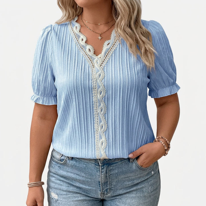 Cecily | Elegante V-Hals Blouse