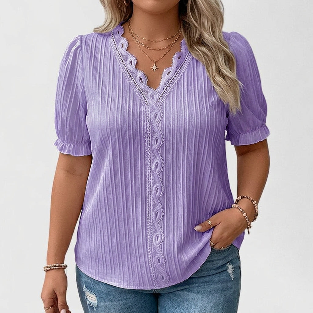 Cecily | Elegante V-Hals Blouse