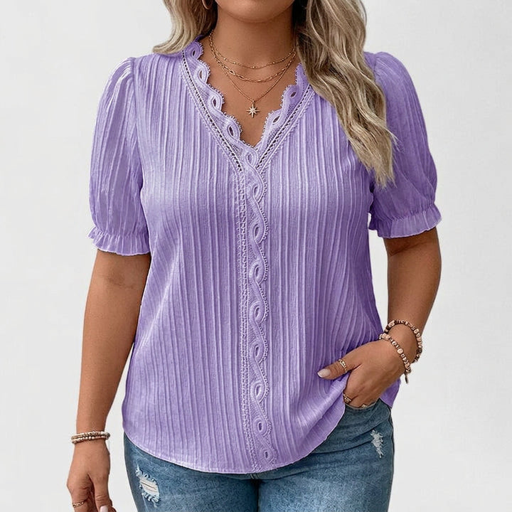 Cecily | Elegante V-Hals Blouse