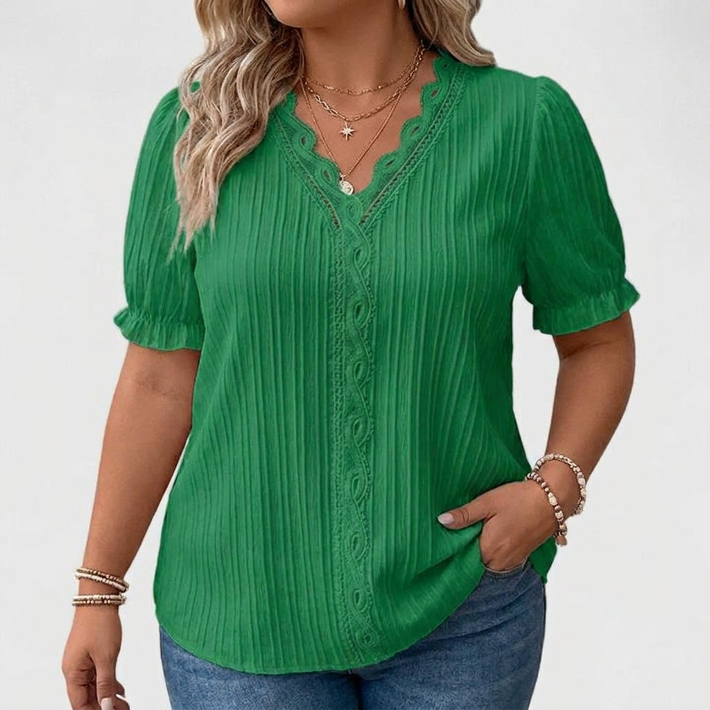 Cecily | Elegante V-Hals Blouse