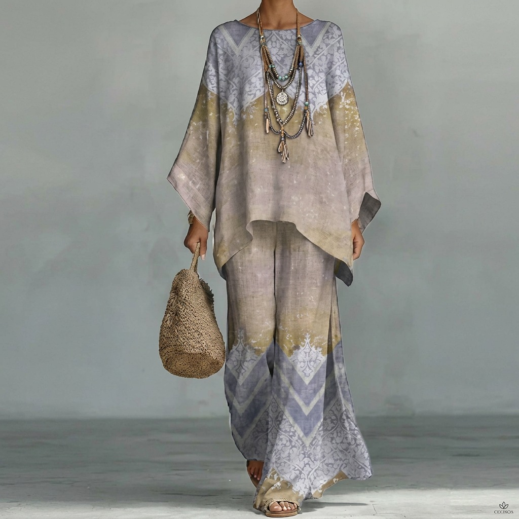 Alora | Artisan Breeze Vloeiende Twee-delige Set